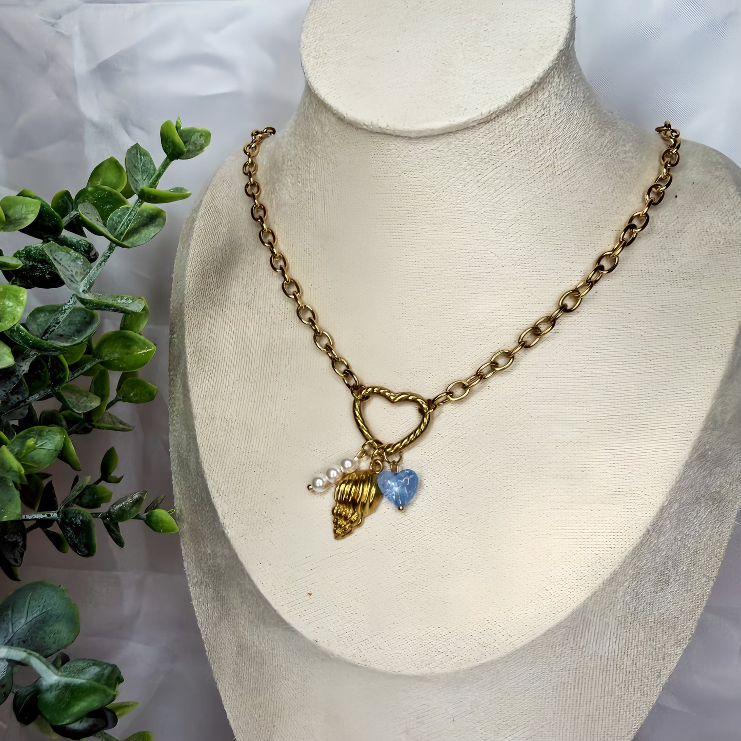 Ocean Heart Necklace